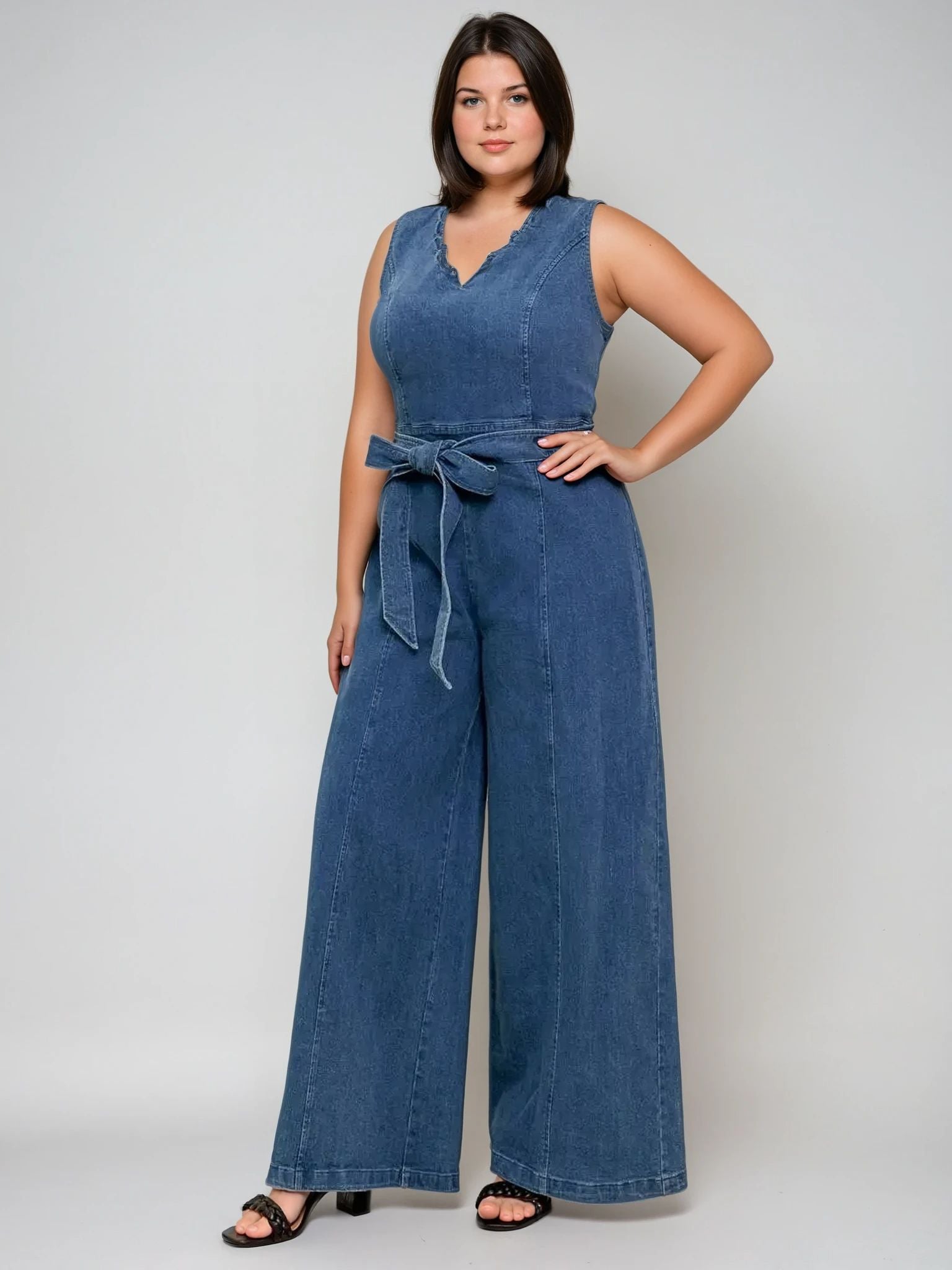 Denim Jumpsuit - THOROUGH WARDROBE