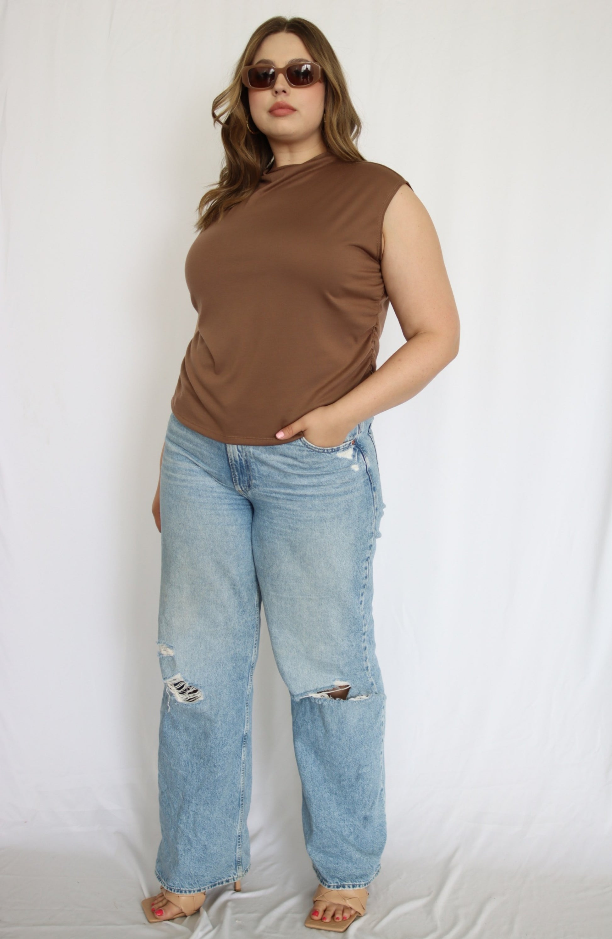 Mock Neck Knit Top - THOROUGH WARDROBE