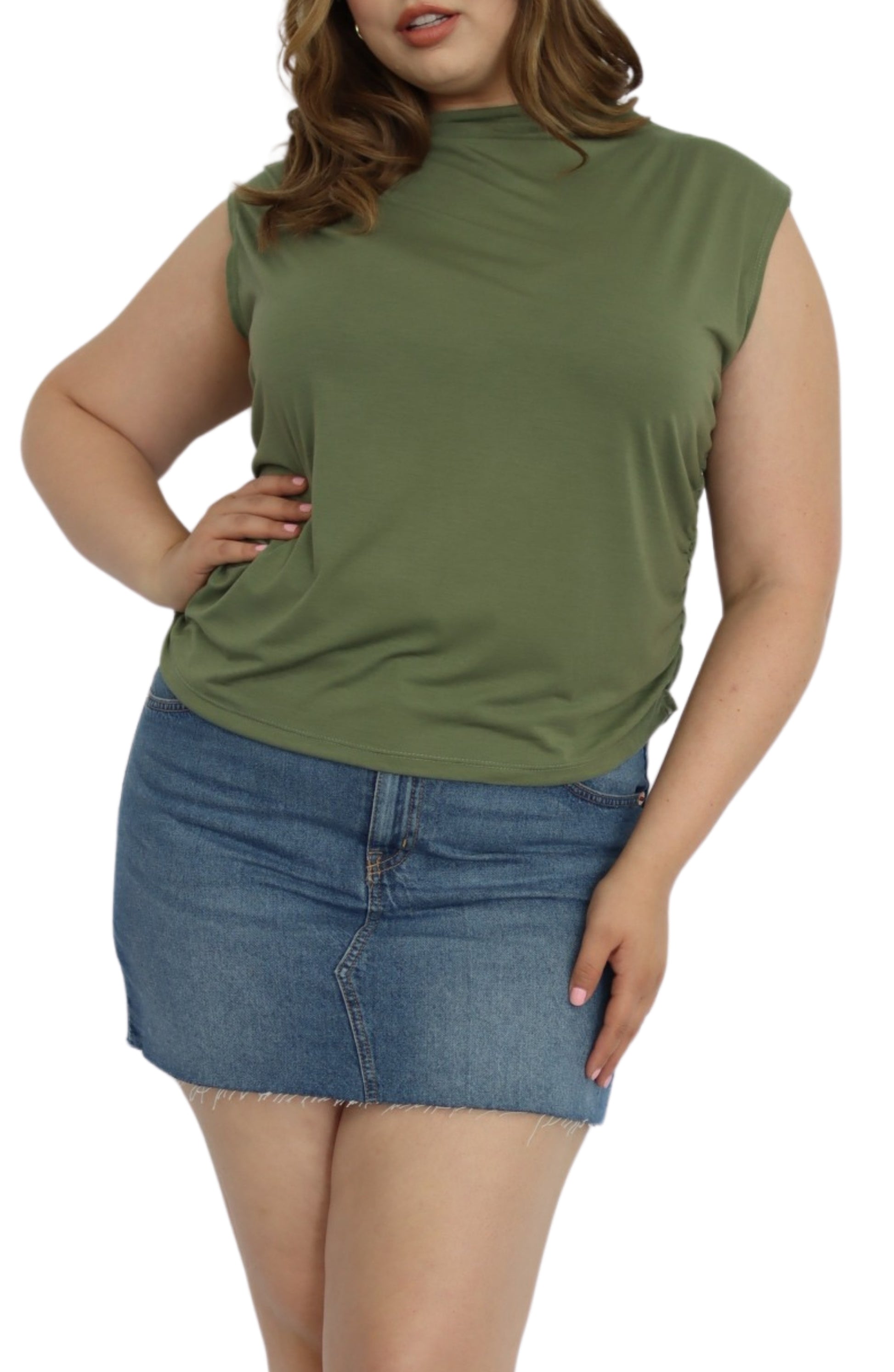 Mock Neck Knit Top - THOROUGH WARDROBE