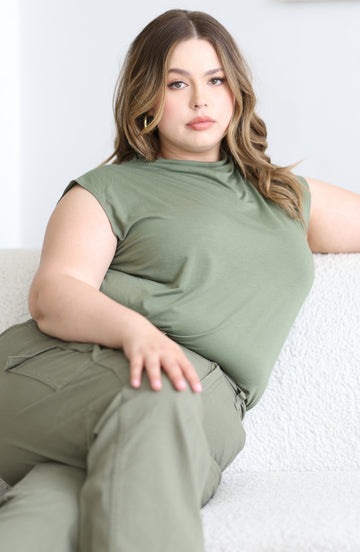 Mock Neck Knit Top - THOROUGH WARDROBE