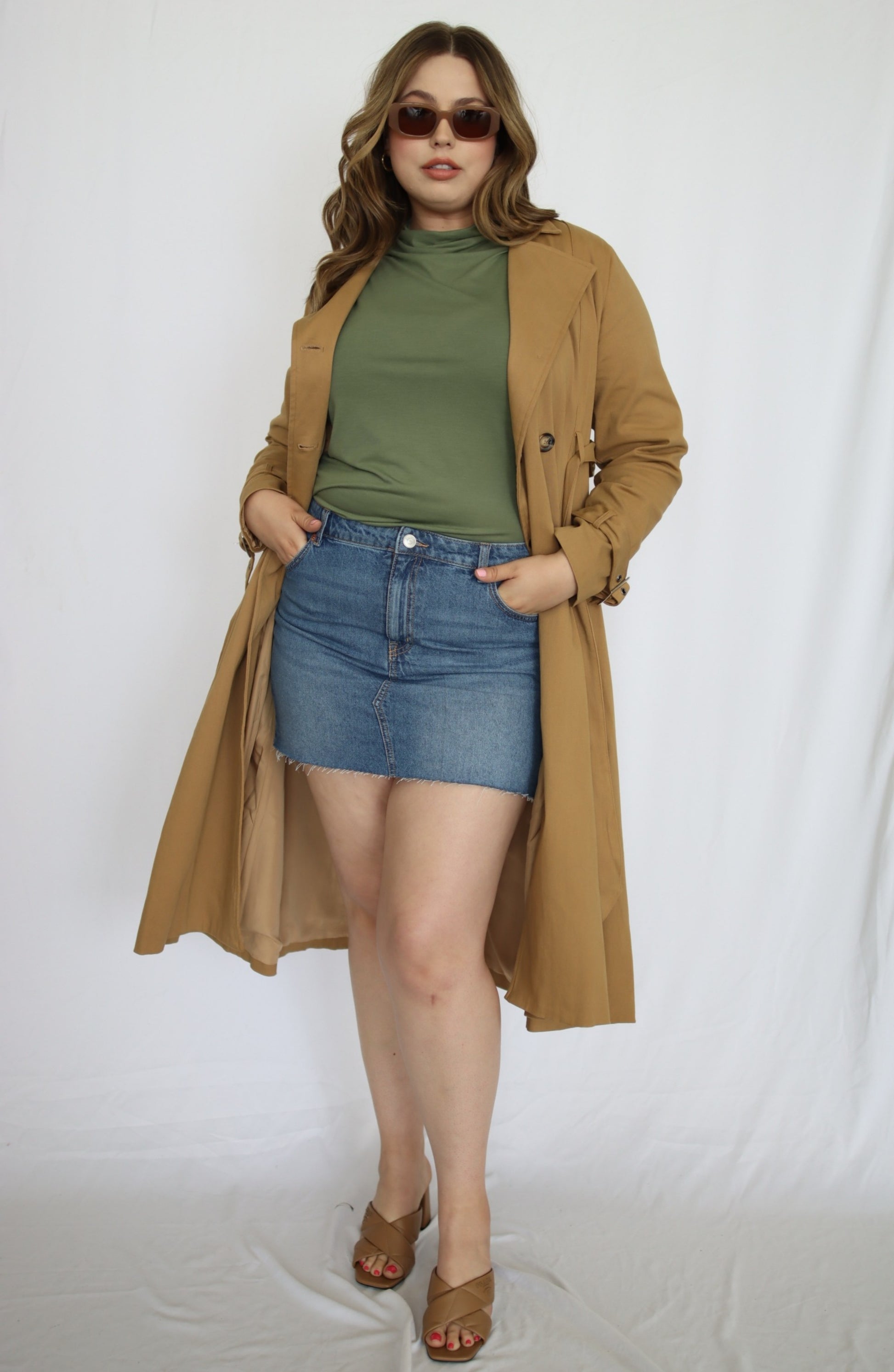 Belted Trench Coat - THOROUGH WARDROBE