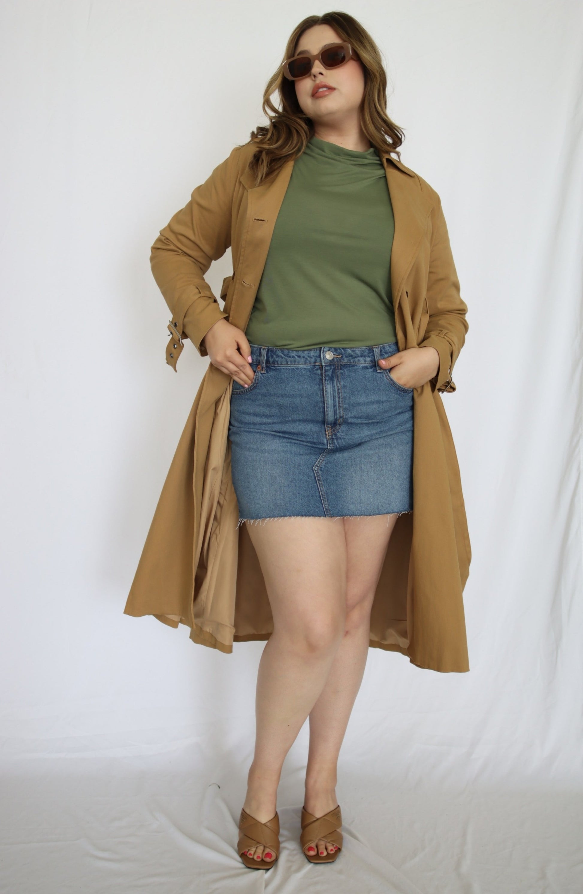 Belted Trench Coat - THOROUGH WARDROBE