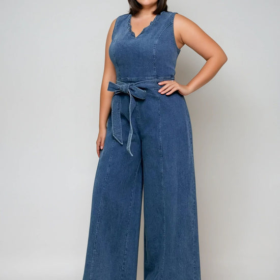 Denim Jumpsuit - THOROUGH WARDROBE