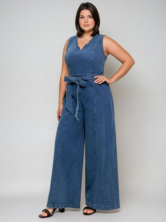 Denim Jumpsuit - THOROUGH WARDROBE