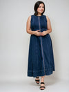 Denim Midi Dress - THOROUGH WARDROBE