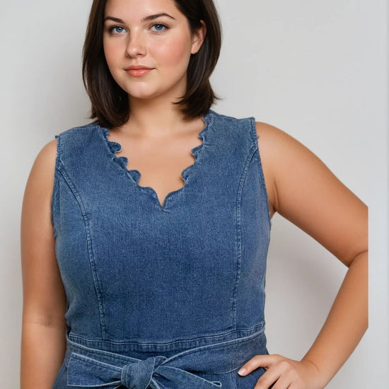 Denim Jumpsuit - THOROUGH WARDROBE