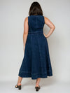 Denim Midi Dress - THOROUGH WARDROBE