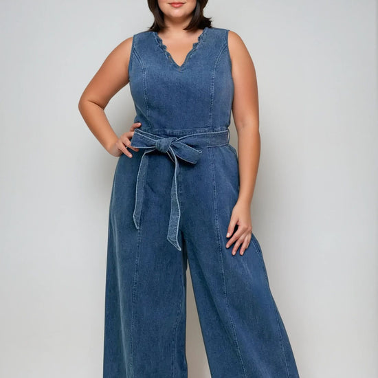 Denim Jumpsuit - THOROUGH WARDROBE