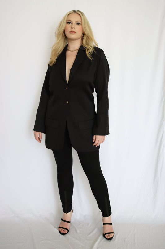 Hourglass Button Front Blazer