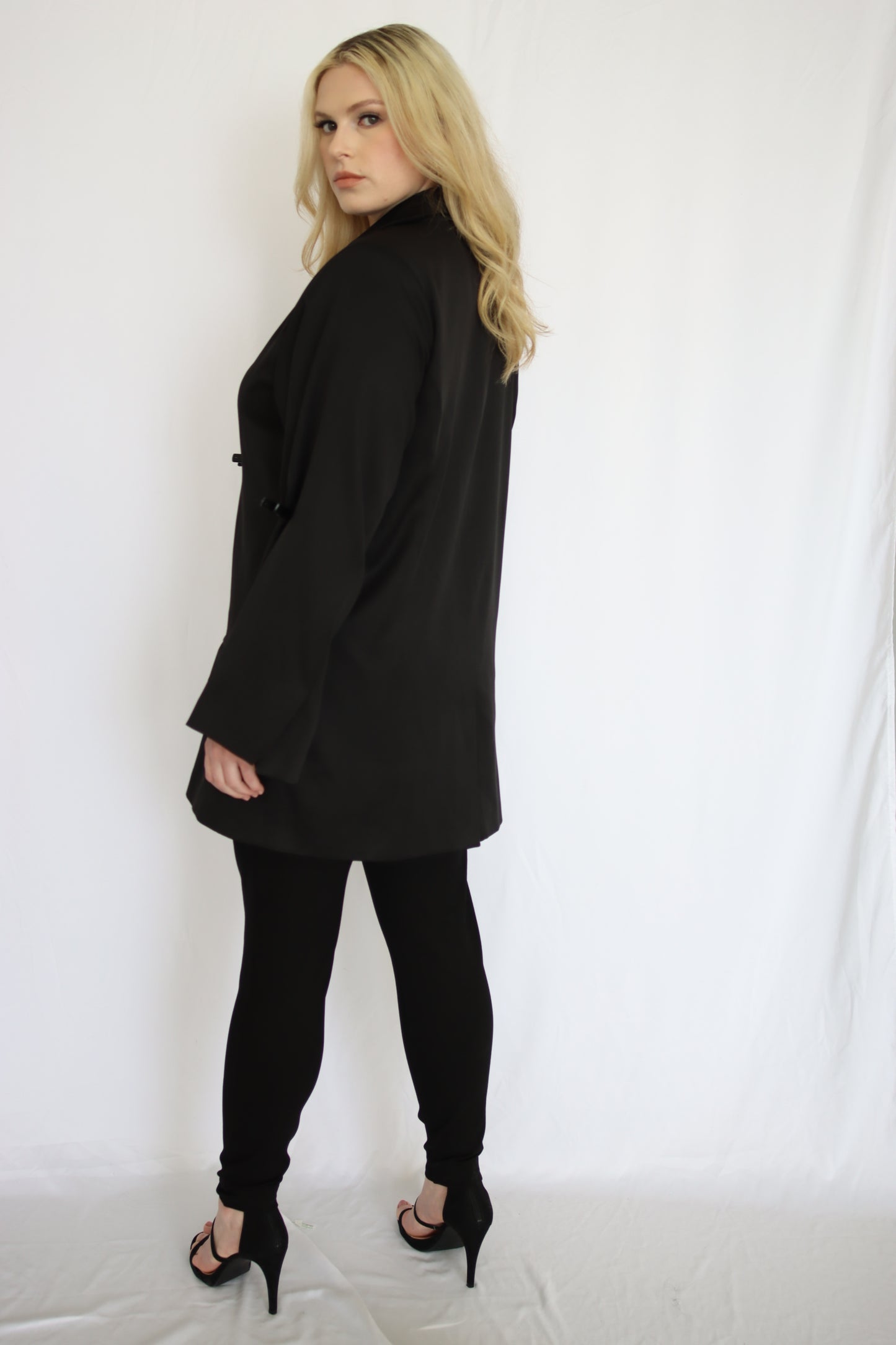 Hourglass Button Front Blazer