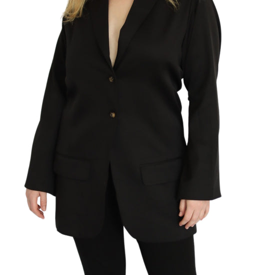 Hourglass Button Front Blazer - THOROUGH WARDROBE