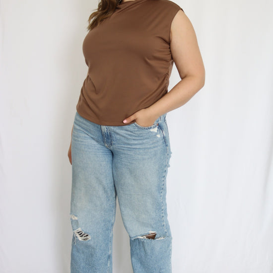 Mock Neck Knit Top - THOROUGH WARDROBE