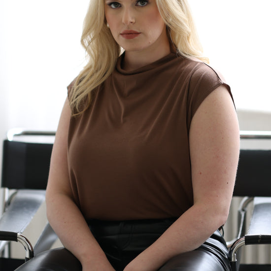 Mock Neck Knit Top - THOROUGH WARDROBE