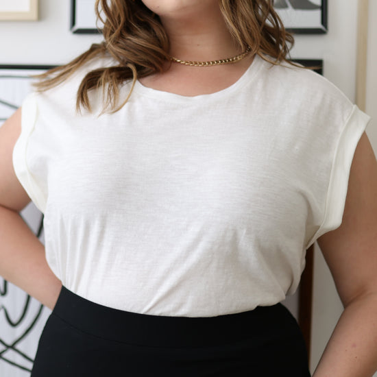 Scoop Neck Knit Muscle Top - THOROUGH WARDROBE