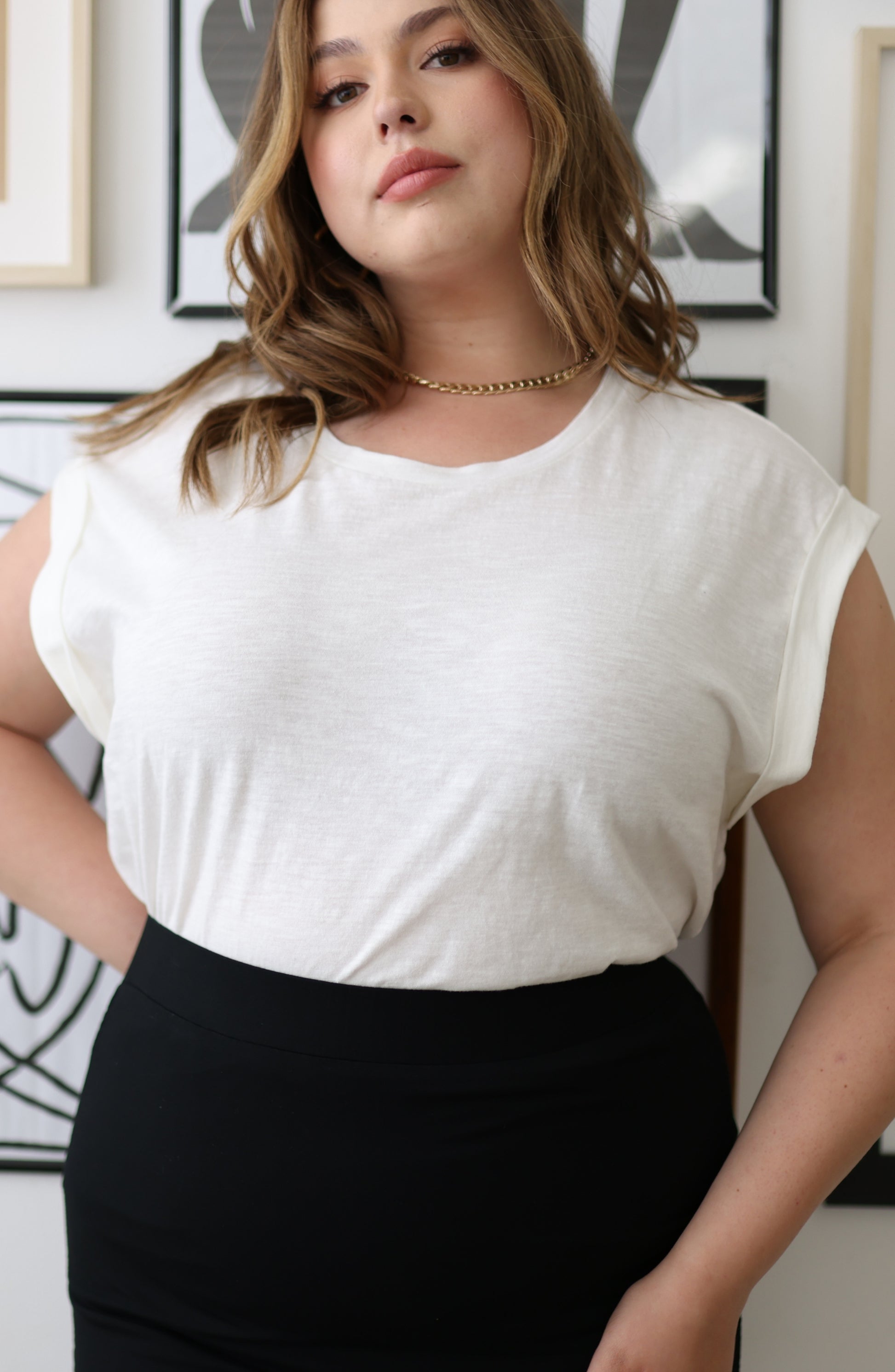 Scoop Neck Knit Muscle Top - THOROUGH WARDROBE