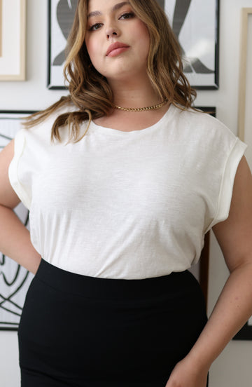 Scoop Neck Knit Muscle Top - THOROUGH WARDROBE