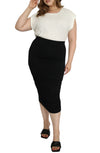 High Waist Knit Midi Skirt - THOROUGH WARDROBE