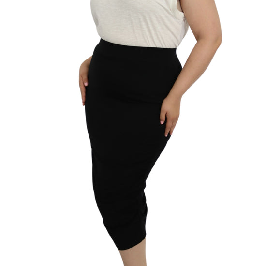 High Waist Knit Midi Skirt - THOROUGH WARDROBE
