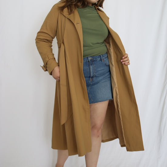 Belted Trench Coat - THOROUGH WARDROBE