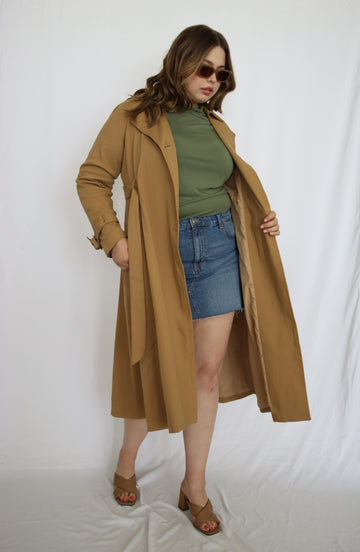 Belted Trench Coat - THOROUGH WARDROBE