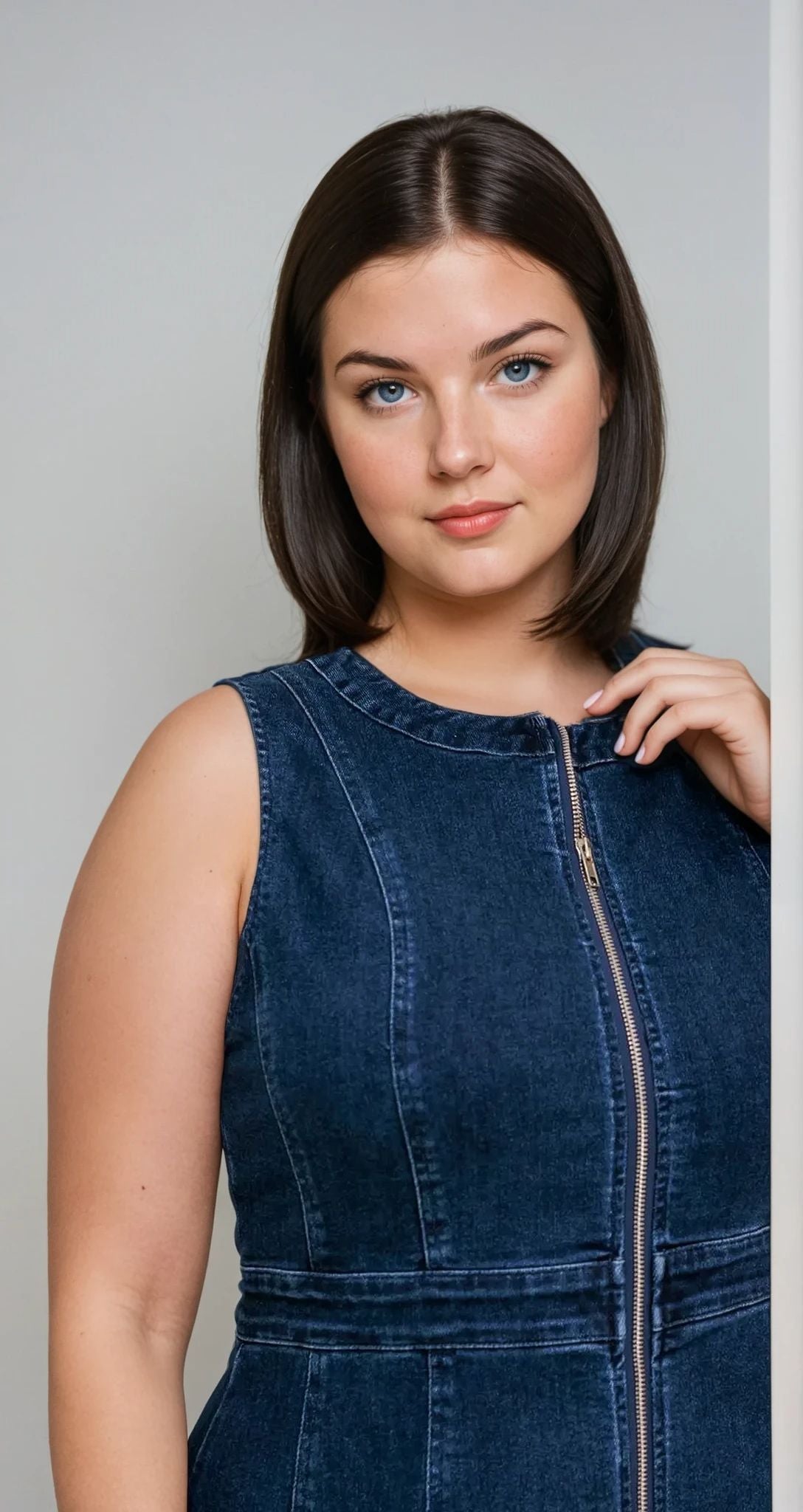 Denim Midi Dress - THOROUGH WARDROBE